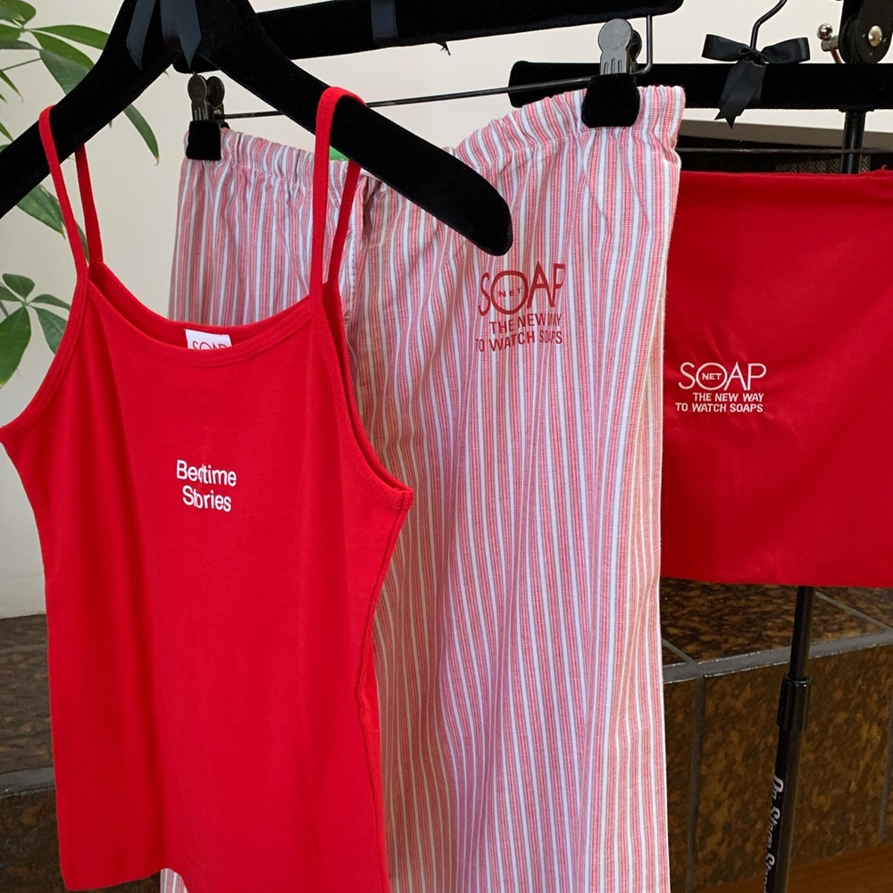 NWT SOAPNET 100% COTTON PAJAMAS and INTIMATES BAG